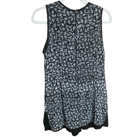 We Bebop Sz Lrg Black White Tribal Pattern Turtle Stripes Jumper One Piece Skort - Picture 5 of 5